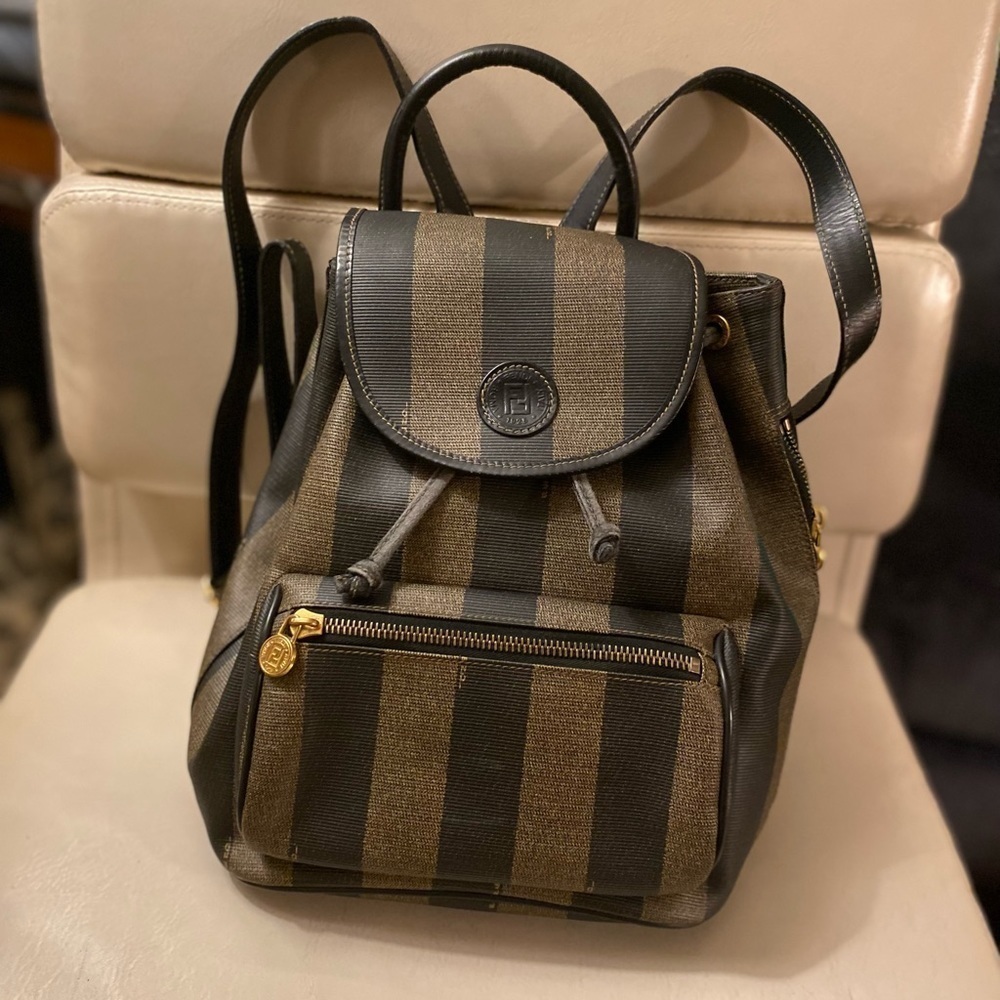 EUC FENDI PENQUIN CANVAS BACKPACK​​​​​​​​ - Picture 2 of 13